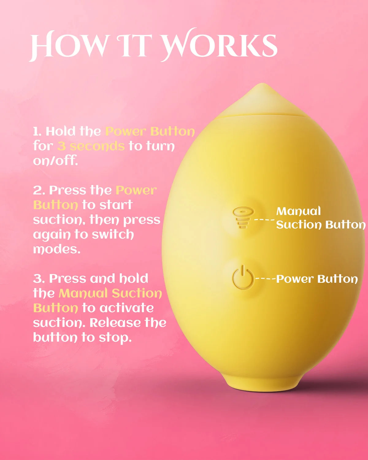KUSHOR Powerful Sucking Lemon Vibrator Nipple Clit Stimulator Oral Vacuum Massager Female Masturbator Adults Sex Toys for Women