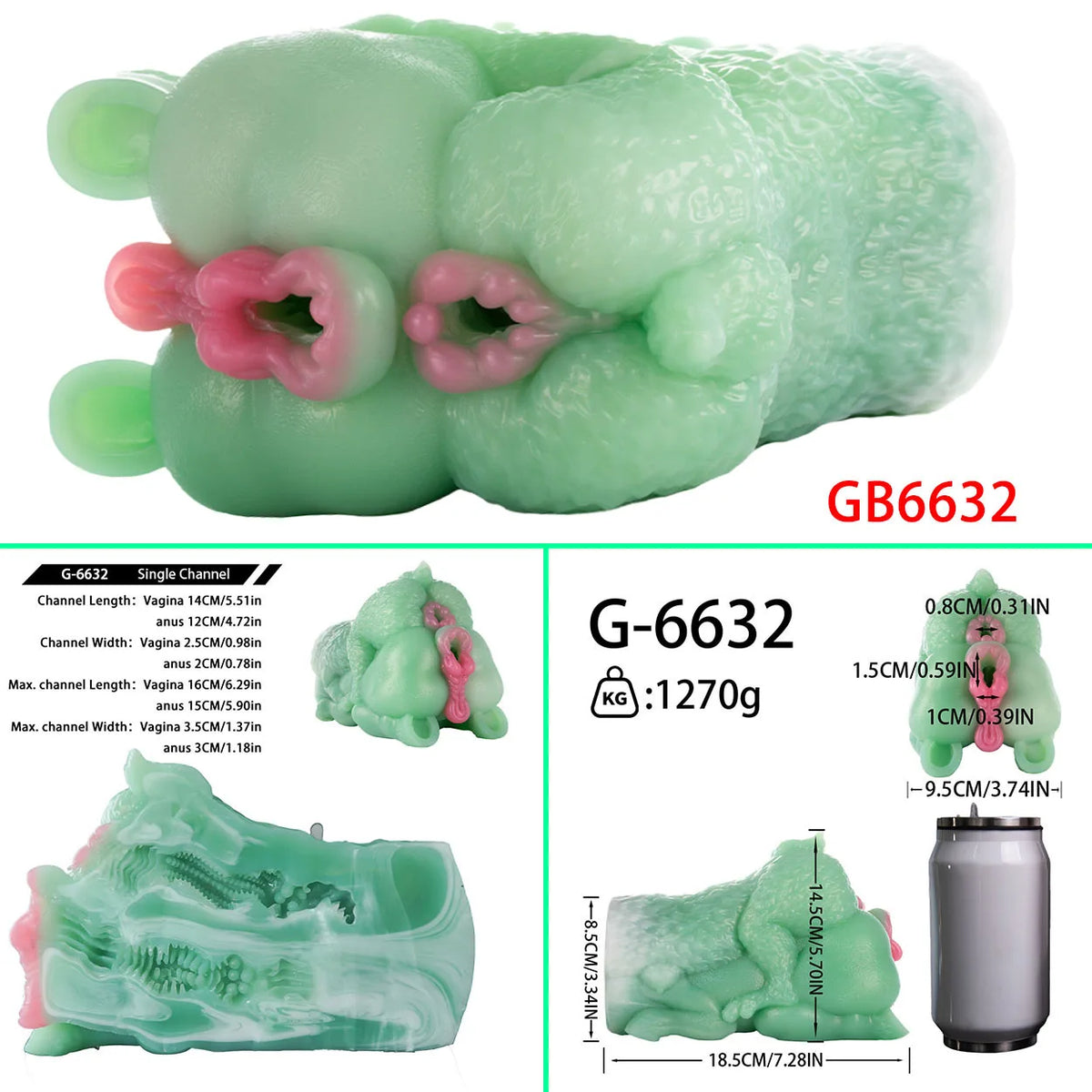 GEEBA Fantasy Creature Hip Design Male Masturbator Realistic Texture Pocket Pussy Adult Onahole Soft Silicone Sex Toys For Men