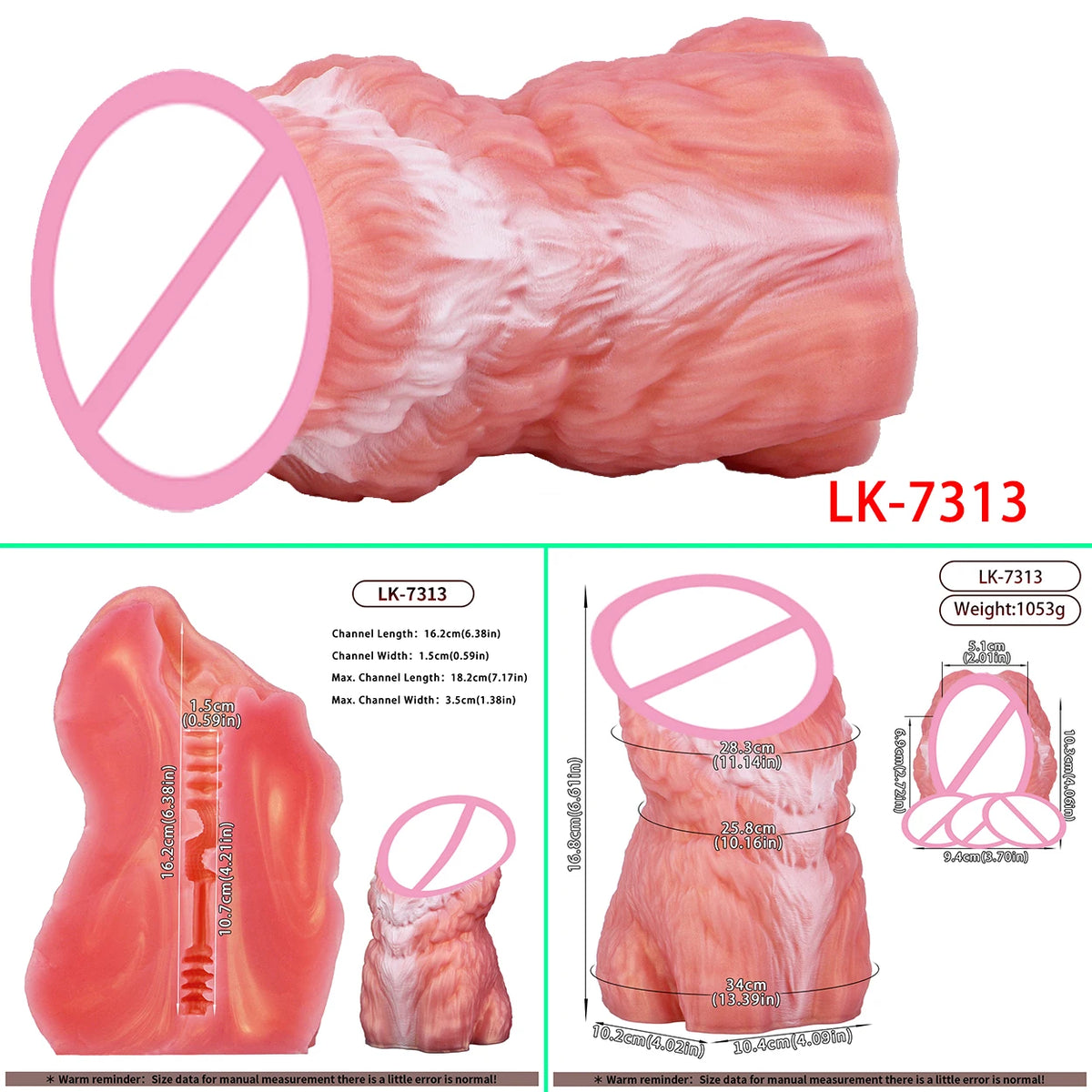 GEEBA Monster Fantasy Dildo Design Male Masturbator Werewolf Adult Sex Toys for Men Furry Texture Adult Onahole Pocket Pussy Cup