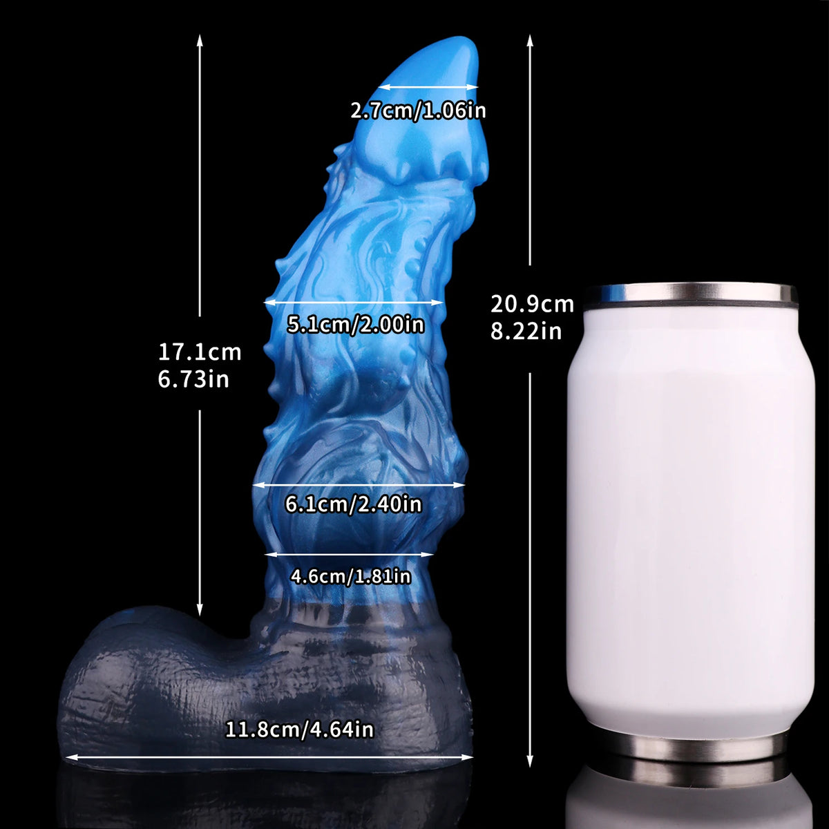 NNSX Fantasy Monster Dildo Anal Plug for Men Women & Couples Intricate Textured Details for Enhanced Stimulation Adult Toy