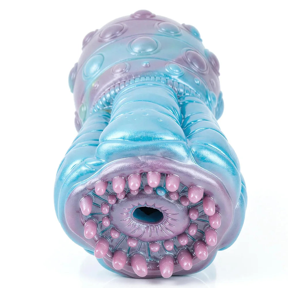 GEEBA 1.16lb Alien Monster Male Masturbator Soft Silicone Pocket Pussy Textured Sleeve Adult Sex Toys for Men Reusable Onahole