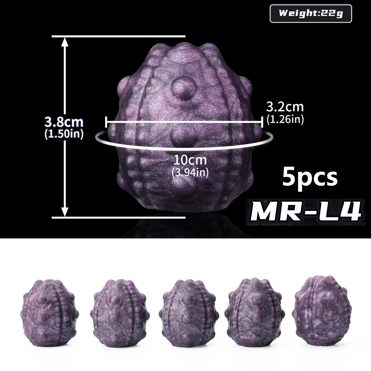 NNSX 5pcs Eggs Sex Toys Soft Silicone Vagina Anal Stimulating Massager Sm Oviposition Trainer Sex Products for Women Couples