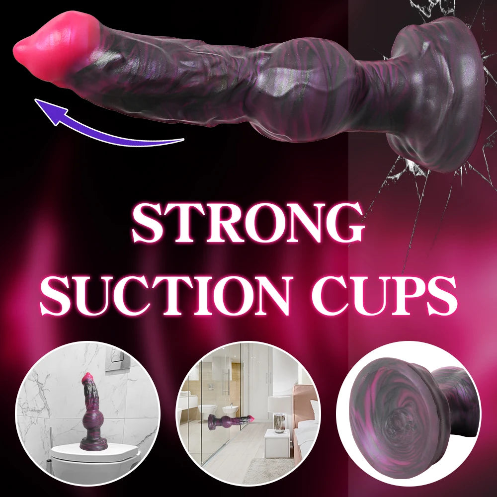 Monster Dildo Big Anal Plug Dog Dildo Butt Plug Adult Sex Toy Anal Stimulation Soft Animal Penis For Female Anal Erotic Sexy Toy