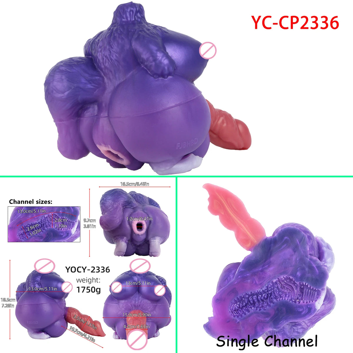 GEEBA Beastly Body Rear Anal Monster Male Masturbator Futanari Fantasy Pocket Pussy Adult Onahole Big Ass Sex Toys for Men Adult
