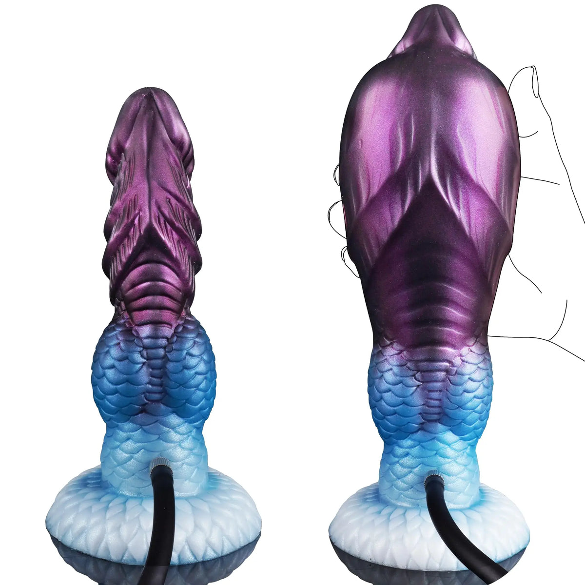 Inflatable Monster Dildo for Couples Anal Butt Plug with Tail Animal Penis Fantasy Dog Knot Adult Sex Toy for Men And Women