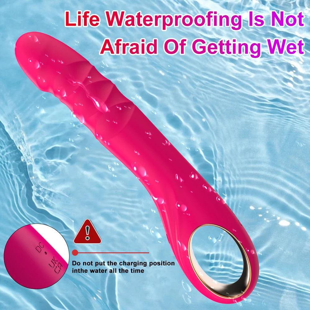 Thrusting Dildo Vibrator G pot Clitoral Anal Stimulator with 10 Thrusting Vibrating Modes Adult Sex Toy for Women Couples