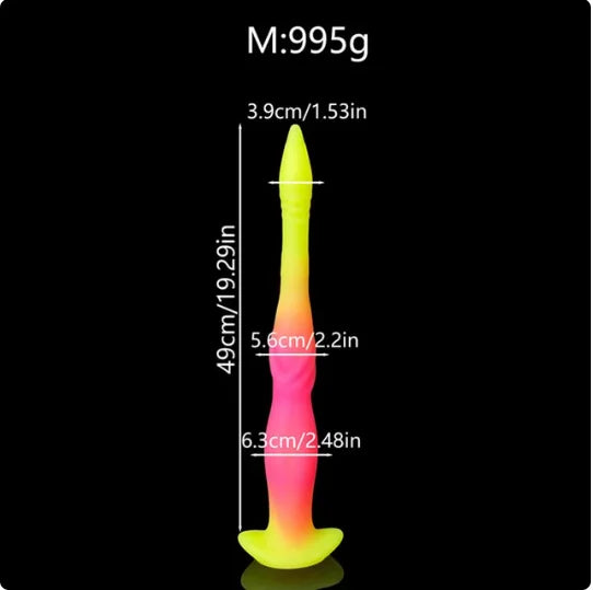 Kraken's Spire (Yellow/Pink) | Luminous Anal Dildo