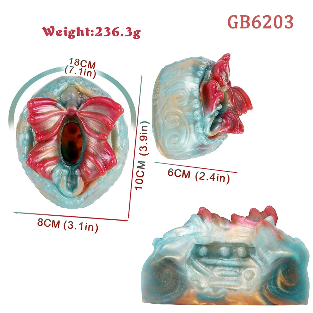 GEEBA Small Realistic Vagina Male Masturbator Silicone Men's Penis Trainer Pocket Pussy Stroker For Men Adult Sex Toys Supplies