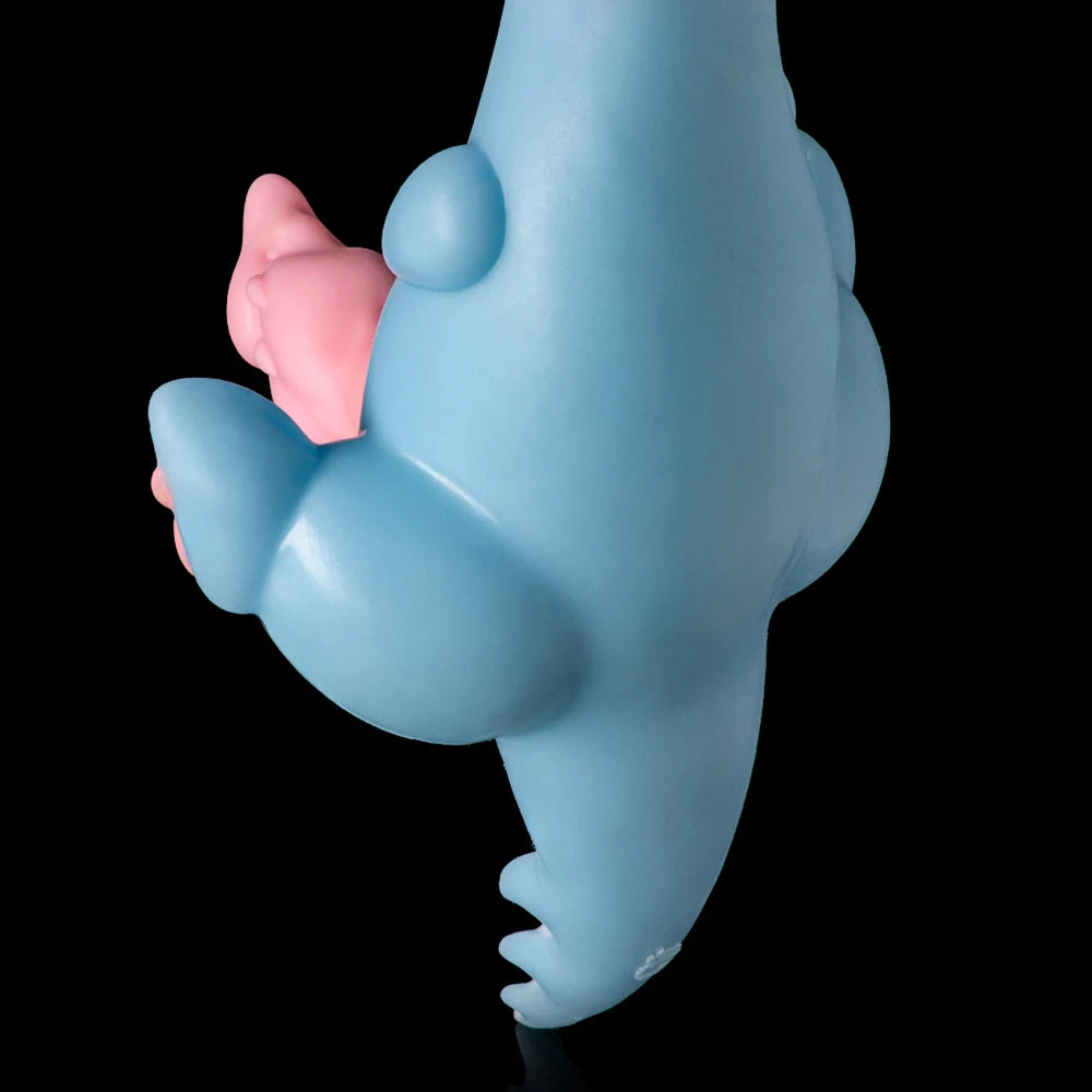 GEEBA Blue Pink Silicone Soft Male Masturbator Single Channel Dragon Ass Stroker For Men Pocket Pussy Adult Onahole Sex Toys 18+