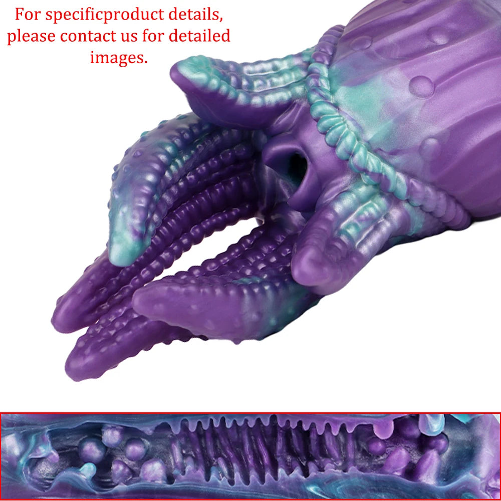 GEEBA Alien Worm Male Masturbator Sci Fi Monster Vagina Sex Toys for Men Soft Silicone Adult Onahole Pocket Pussy Men's Stroker