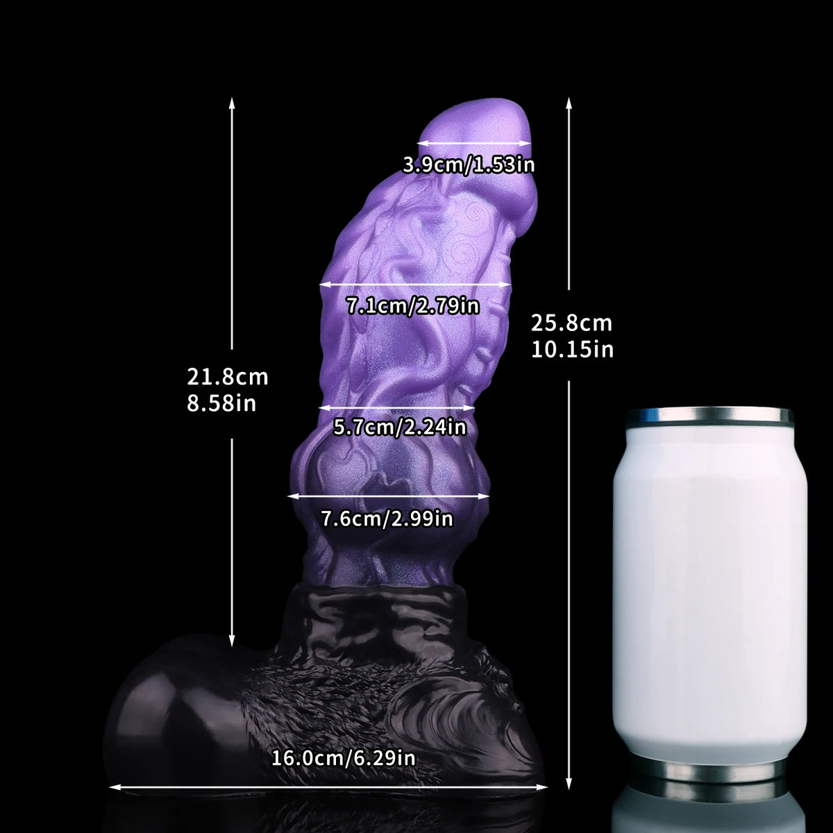 NNSX Fantasy Monster Dildo Anal Plug for Men Women & Couples Intricate Textured Details for Enhanced Stimulation Adult Toy