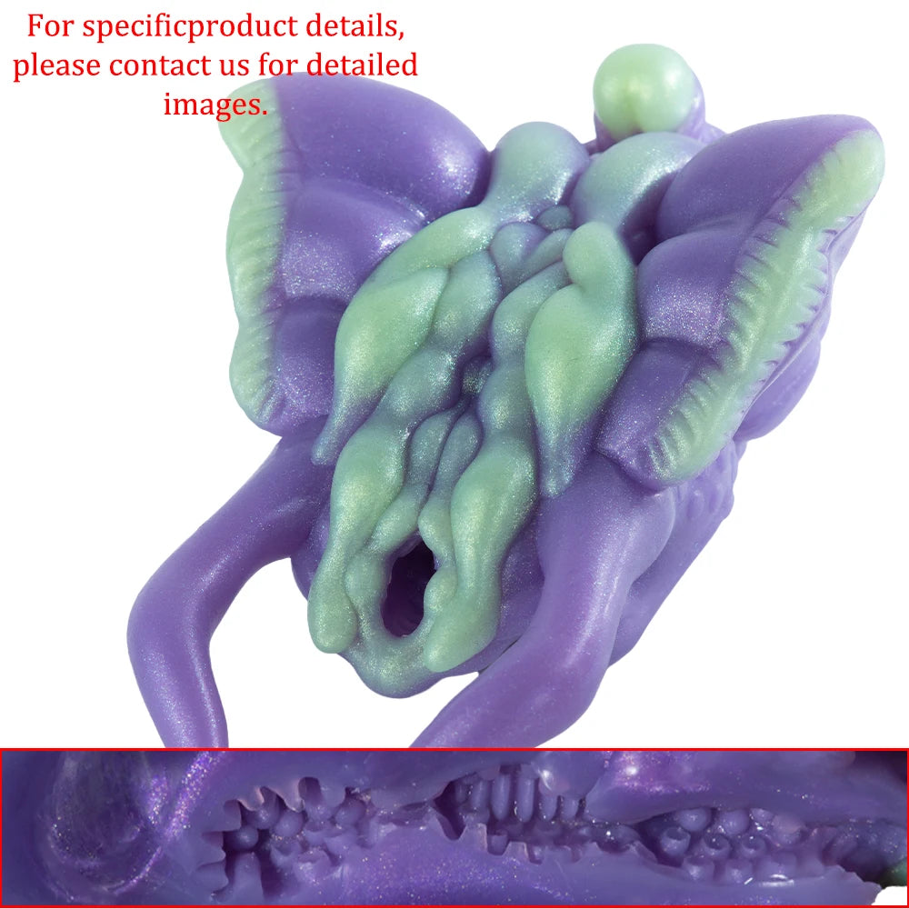 GEEBA Fantasy Alien Male Masturbator Cup Soft Silicone Pocket Pussy Adult Onahole Wavy Vagina Sex Toys For Men18+ Manual Stroker