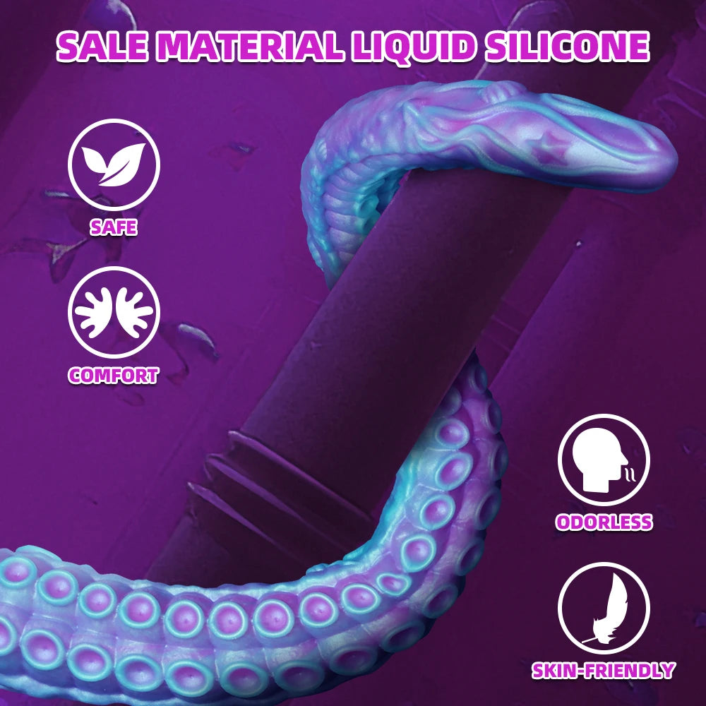 Tentacle anal plug adult vaginal massage stimulator anal plug dilator male and female monster dildo gay anus anal plug sex toy
