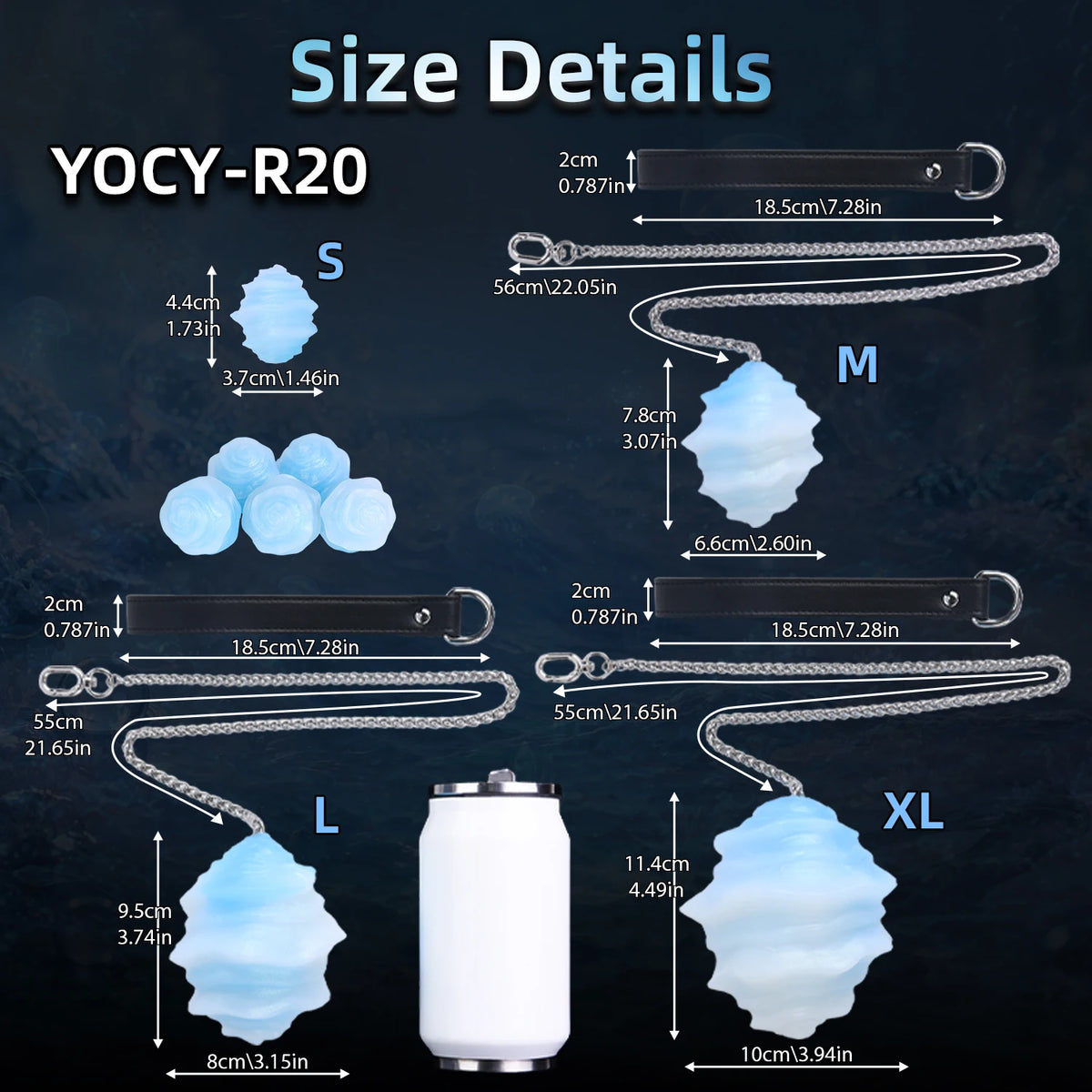 YOCY Fantasy Egg Toys With Long Chain Platinum Silicone Anal Plugs Balls Anus Vaginal Expanding Eggs BDSM Sex Toy For Women Men