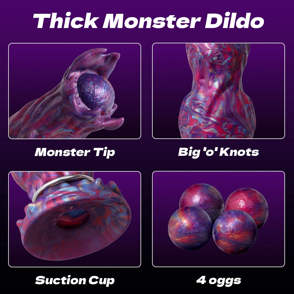 Monster Dildo Huge Thick Dildos Fantasy Ovipositor Dildo 3 Eggs Squirt Inflatable Pump Horse Dog Dick Knot Dildos Adult Sex Toys