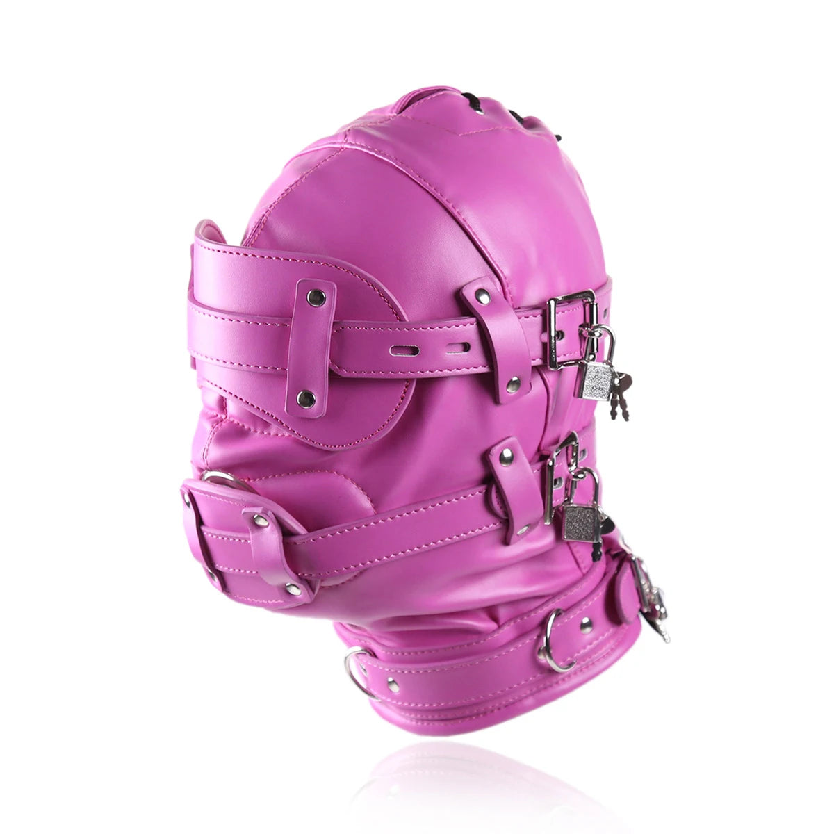 Dildo Mouth Gag Hood Headgear BDSM Woman Mouth Ball Bondage Gear Hood Toys Adult SM Slave Sex Games Female Mask Detachable Toys