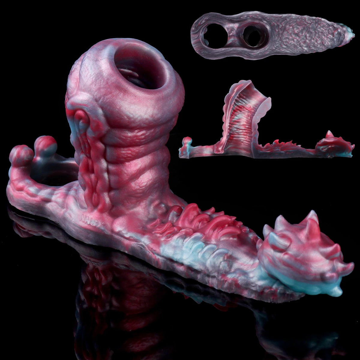 LICKER Silicone Dog knot Penis Sleeve Dick Enlarger Cock Sheath Sexy Fantasy Grinder Penis Massager Sex Toys For Men Adult Games