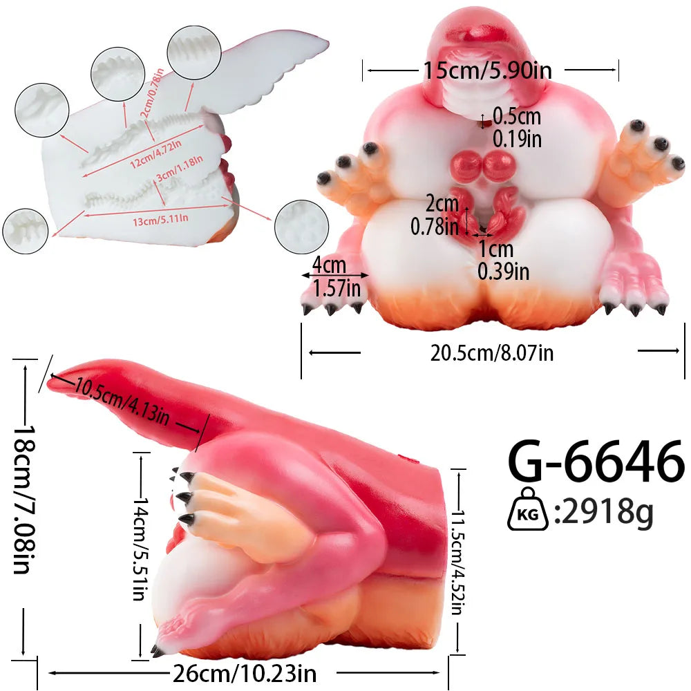 GEEBA Realistic Black Red Monster Male Stroker Cup 현실적인  Textured Demon Scale Vagina Pocket Pussy Adult Onahole Sex Toy for Men