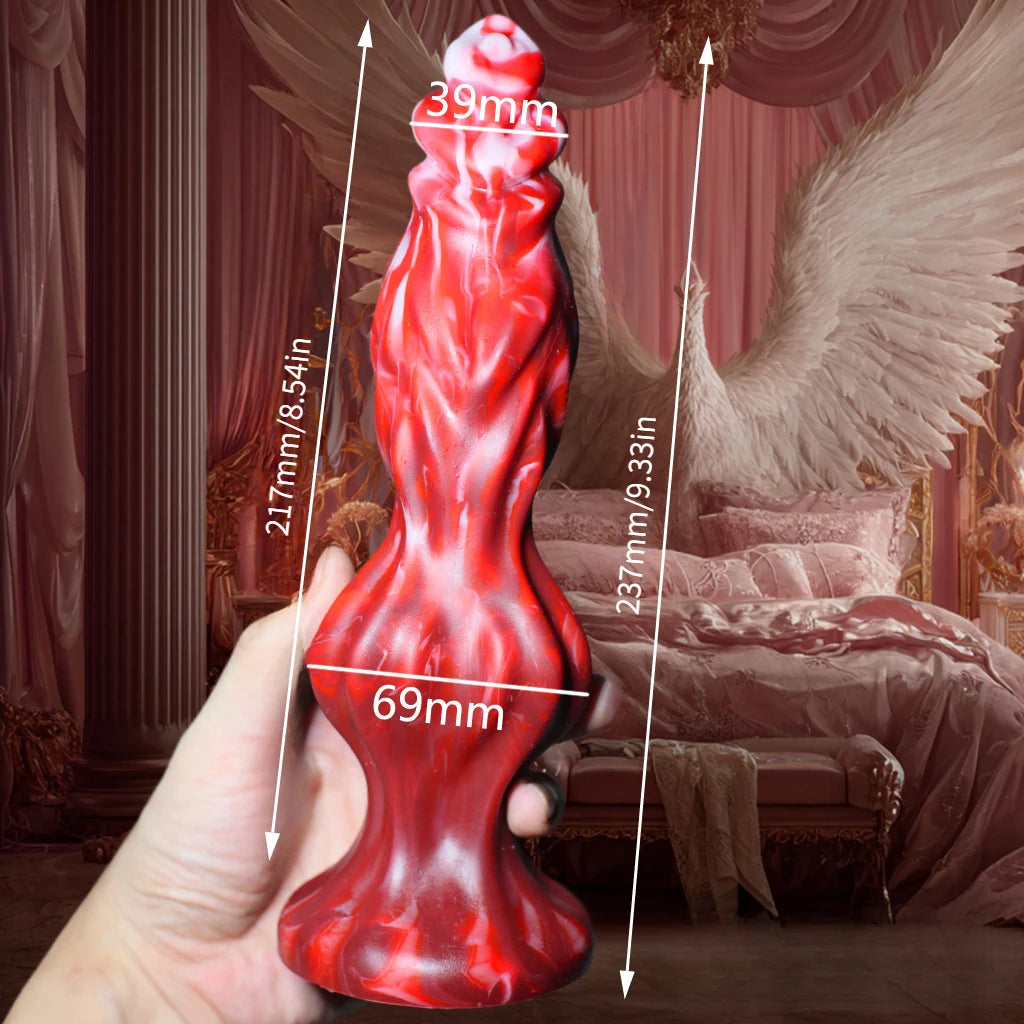Monster Dildo with Suction Realistic Simulated Penis Massager Stimulating G-Spot Couples Adult Pleasure Accessory 18+ Sex Toy