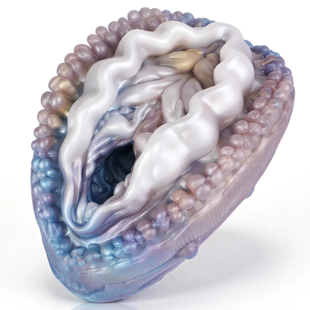 GEEBA Fantasy Alien Male Masturbator Cup Soft Silicone Pocket Pussy Adult Onahole Wavy Vagina Sex Toys For Men18+ Manual Stroker