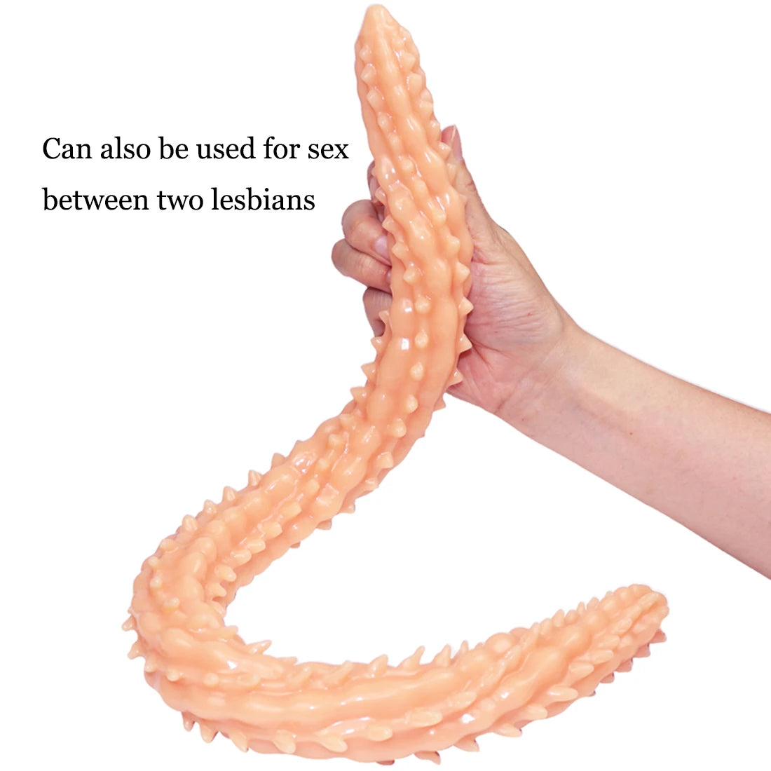 Overlength Double Dildos Stimulate Vagina and Anus Soft Penis Thorns Phallus Anal Plug Long Dick Masturbator Sex Toys for Women