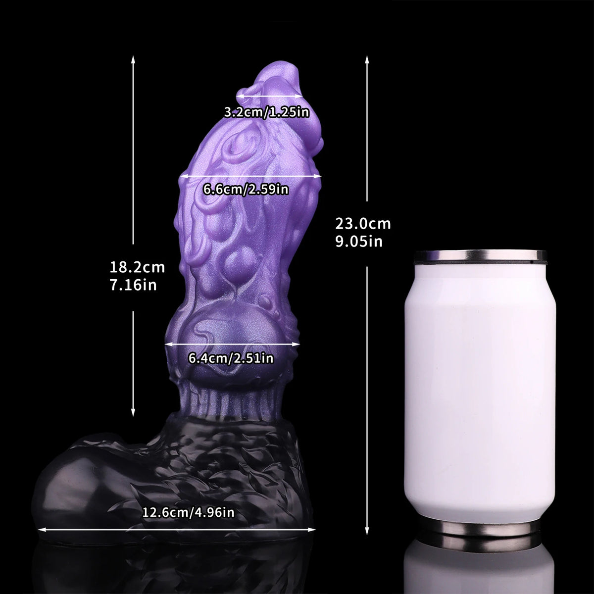 NNSX Fantasy Monster Dildo Anal Plug for Men Women & Couples Intricate Textured Details for Enhanced Stimulation Adult Toy