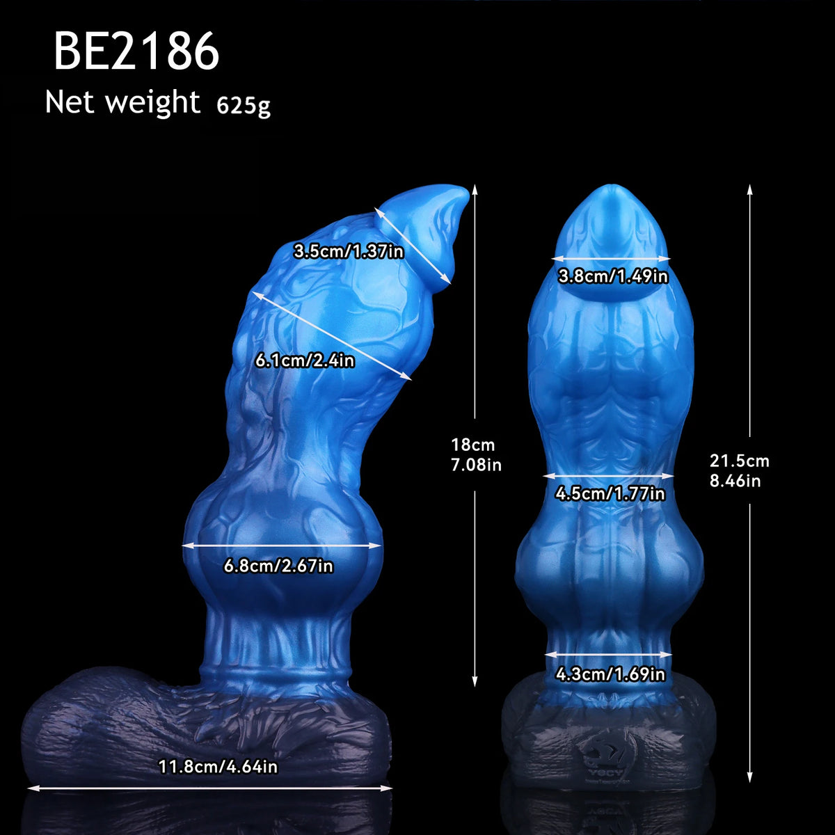 NNSX Fantasy Monster Dildo Anal Plug for Men Women & Couples Intricate Textured Details for Enhanced Stimulation Adult Toy