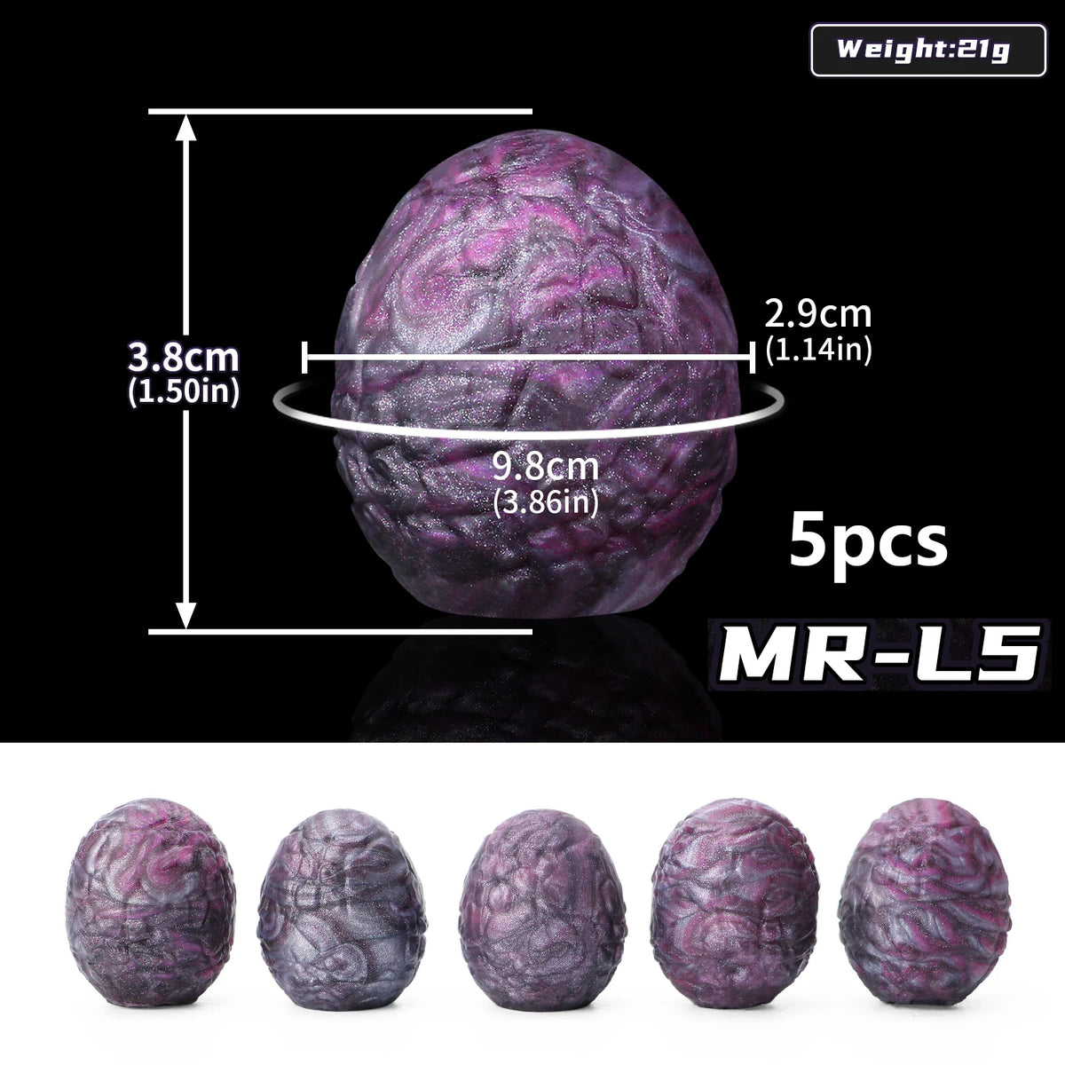NNSX 5pcs Eggs Sex Toys Soft Silicone Vagina Anal Stimulating Massager Sm Oviposition Trainer Sex Products for Women Couples
