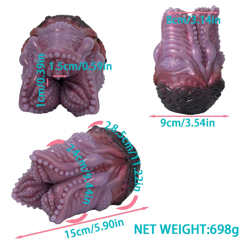 GEEBA Strange Beast Egg Shape Male Masturbator Silicone Single Channel Stroker For Men18+ Pocket Pussy Onahole Adult Sex Toys