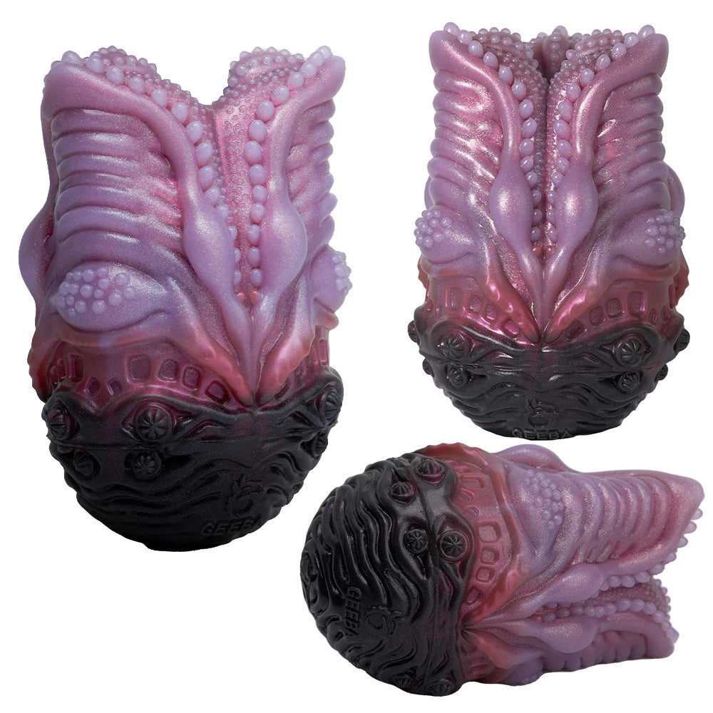 GEEBA Strange Beast Egg Shape Male Masturbator Silicone Single Channel Stroker For Men18+ Pocket Pussy Onahole Adult Sex Toys