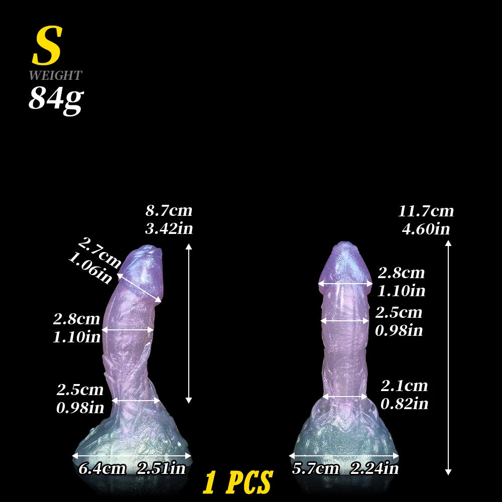 ELKKOST Fantasy Dragon Knot Dildo Silicone Realistic Dog Monster Dildos Anal Sex Toy with Sucker Alien Penis For G Spot Prostate