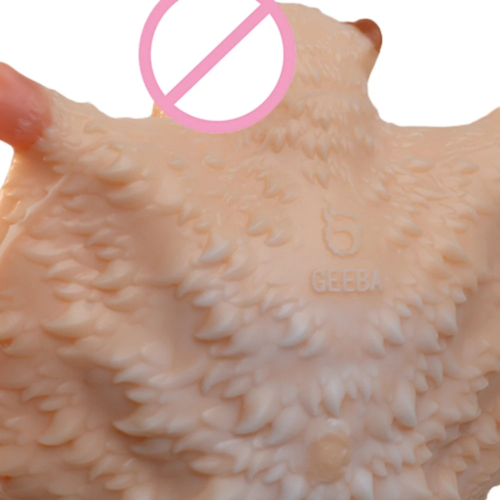GEEBA Fantasy Monster Design Male Masturbator Liquid Silicone Realistic Internal Channel Pocket Pussy Skin‑Friendly Adult Toys