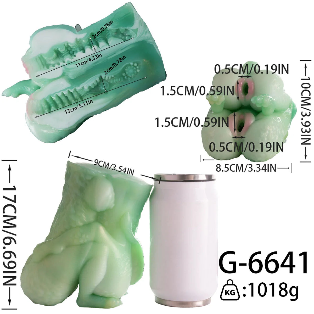 GEEBA Fantasy Monster Dildo 2 in 1 Male Masturbator Futa Dragon Pocket Pussy Onahole Artificial Vagina Anal Plug Sex Toy for Men