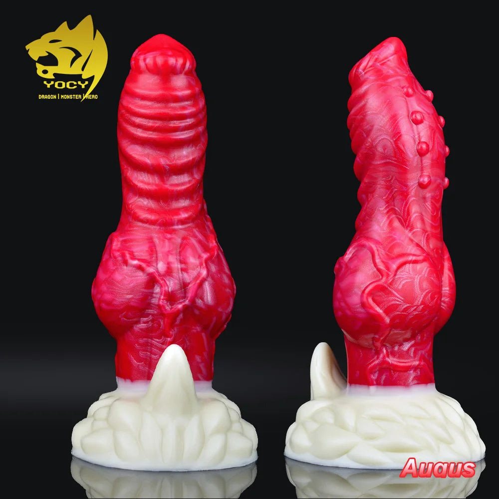 YOCY 7.7" Dragon Knot Dildo Big Monster Dick With Suction Cap Thick Knot Anal Dildo Animal Dog Penis Wolf Penis Fetish Sex Toys
