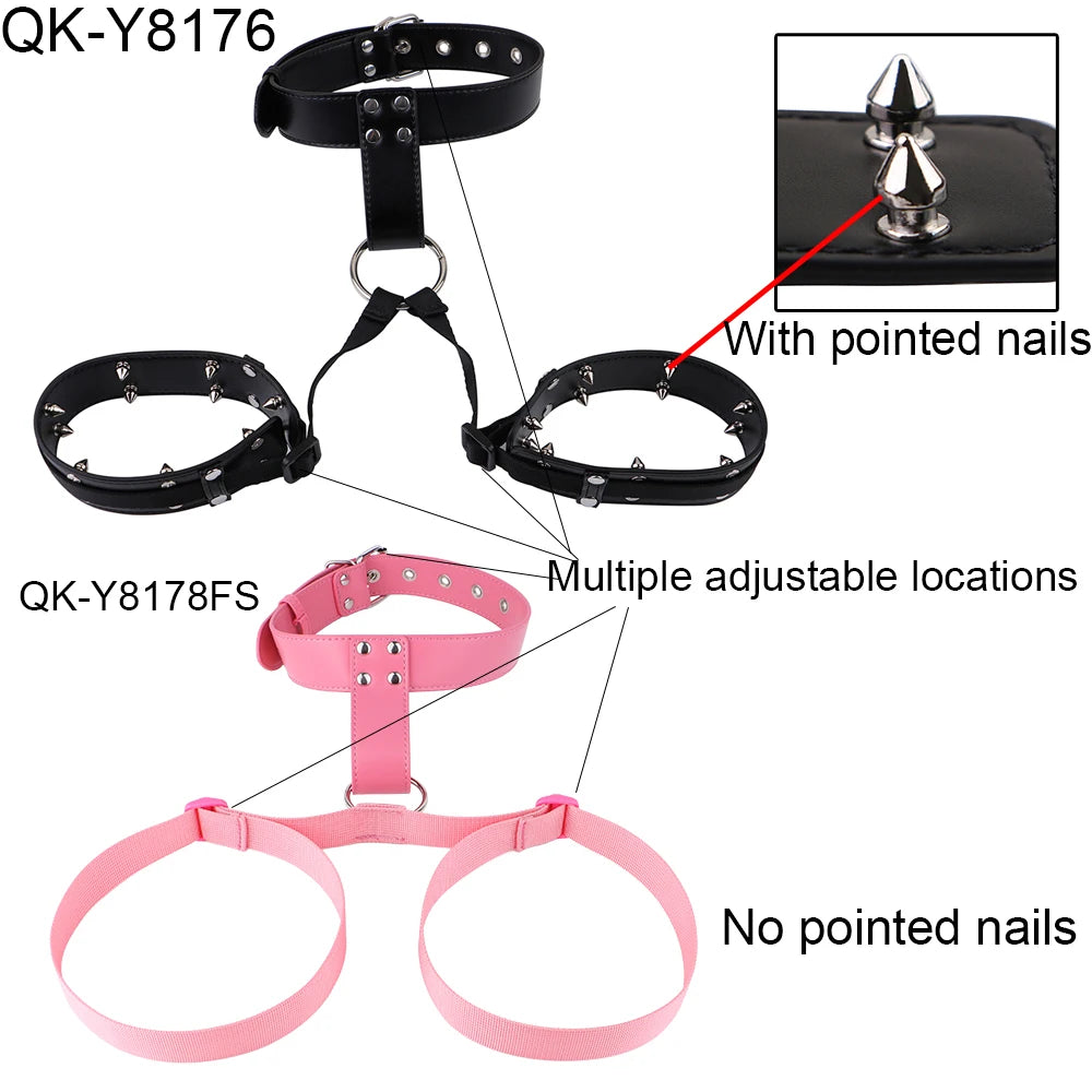 LICKER Chest Harness Belt PU Leather And Webbing Bra Erotic Corset Breast Pleasure Chest Binder Breast Bondage Female Sex Toys