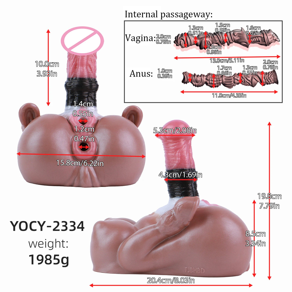 GEEBA Futanari Male Masturbator Double Hole Pocket Pussy Adult Sex Toys For Men Soft Silicone Adult Onahole Realistic Stroker