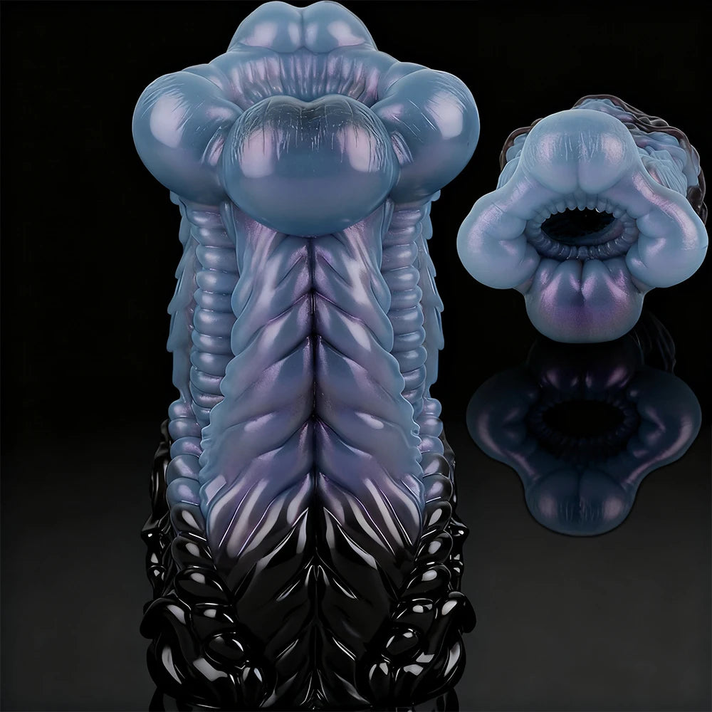 SMMQ Monster Alien Masturbator Single Channel Masturbation Cup Male Prostate Stimulation Realistic Pocket Pussy Soft Sex Toy