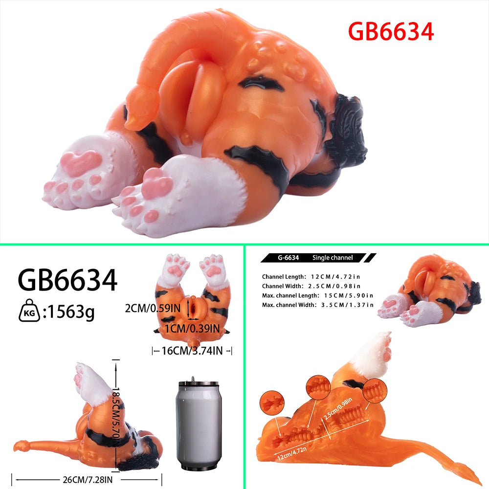 GEEBA Fantasy Creature Hip Design Male Masturbator Realistic Texture Pocket Pussy Adult Onahole Soft Silicone Sex Toys For Men