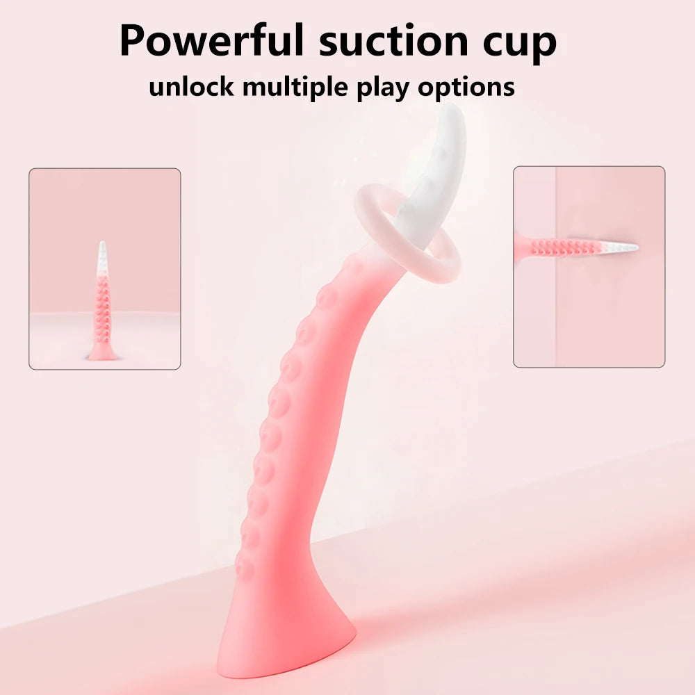 Silicone Monster Long Anal Butt Plug Dildo Penis Anus Vagina Dilator Octopus Tentacle Animal Penis Sex Toys For Women Men Tool