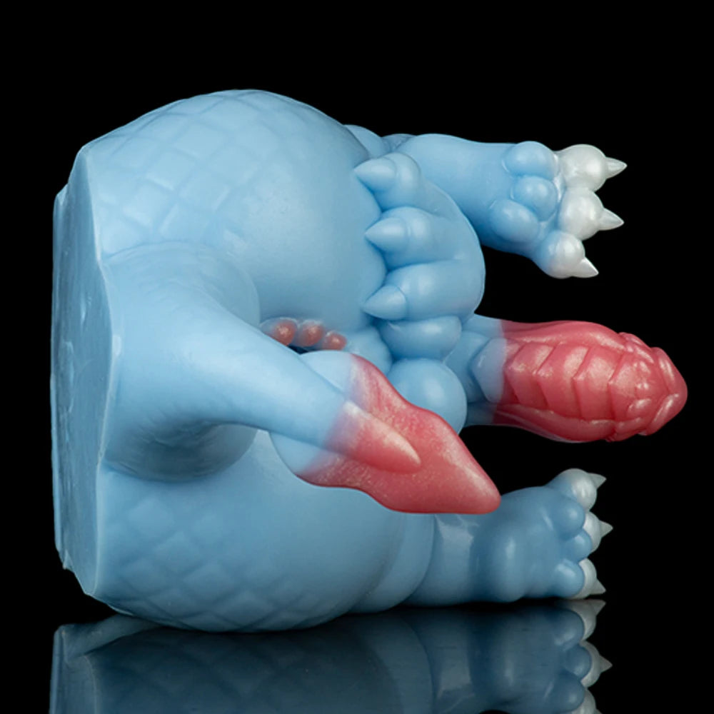 GEEBA Fantasy Monster Dildo 2 in 1 Male Masturbator Futa Dragon Pocket Pussy Onahole Artificial Vagina Anal Plug Sex Toy for Men