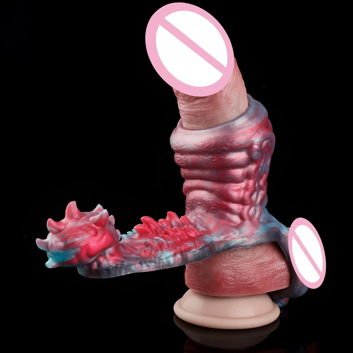 LICKER Silicone Dog knot Penis Sleeve Dick Enlarger Cock Sheath Sexy Fantasy Grinder Penis Massager Sex Toys For Men Adult Games