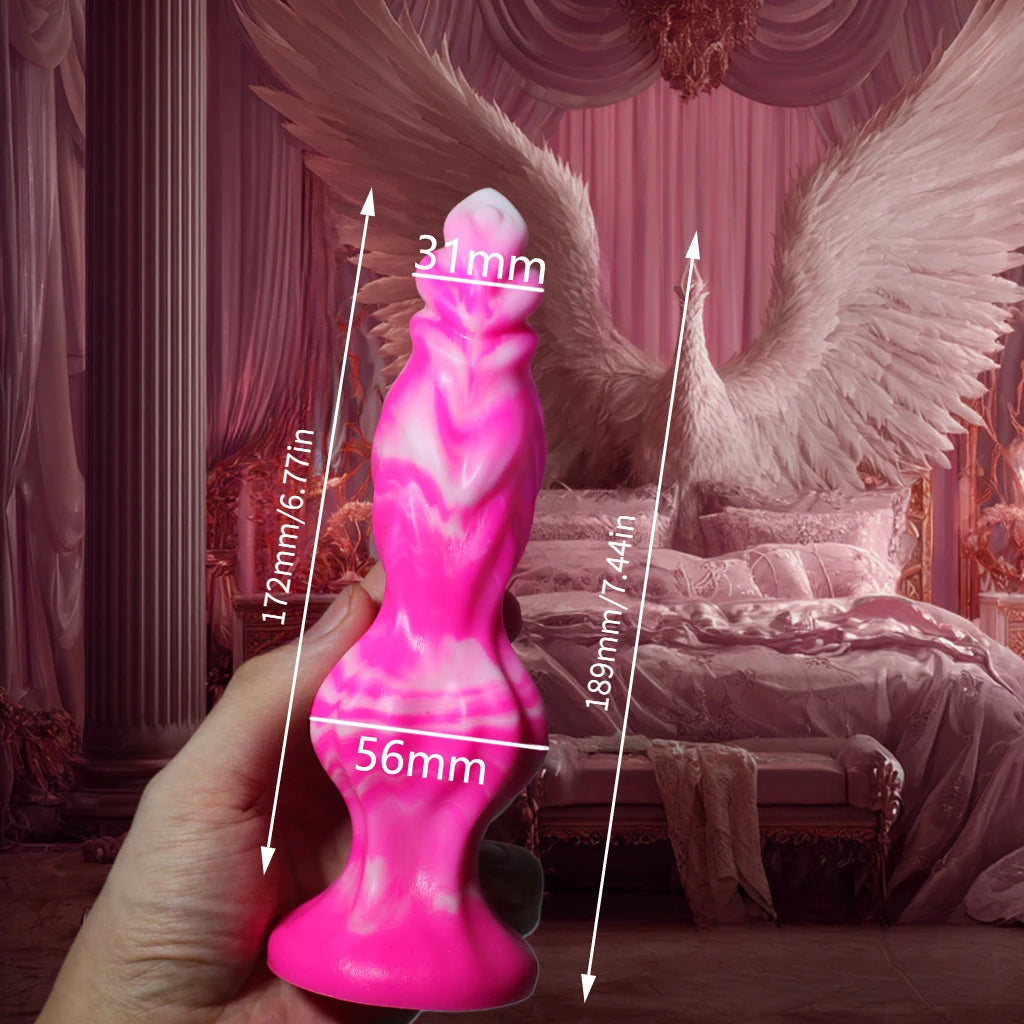 Monster Dildo with Suction Realistic Simulated Penis Massager Stimulating G-Spot Couples Adult Pleasure Accessory 18+ Sex Toy