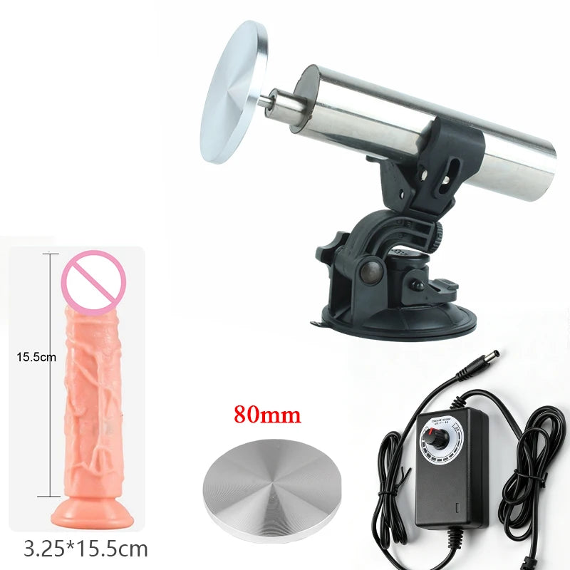 70mm Stroke DC Mini Telescopic Dildo Sex Machine Linear Actuator Set with 80mm Plate 29-330RPM Female Masturbation Sexual Kit