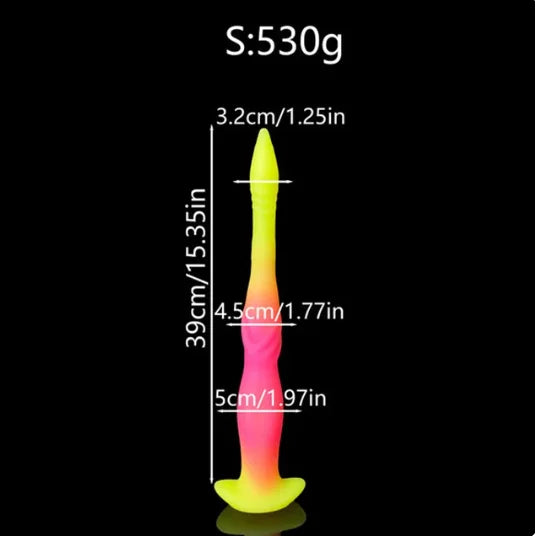 Kraken's Spire (Yellow/Pink) | Luminous Anal Dildo