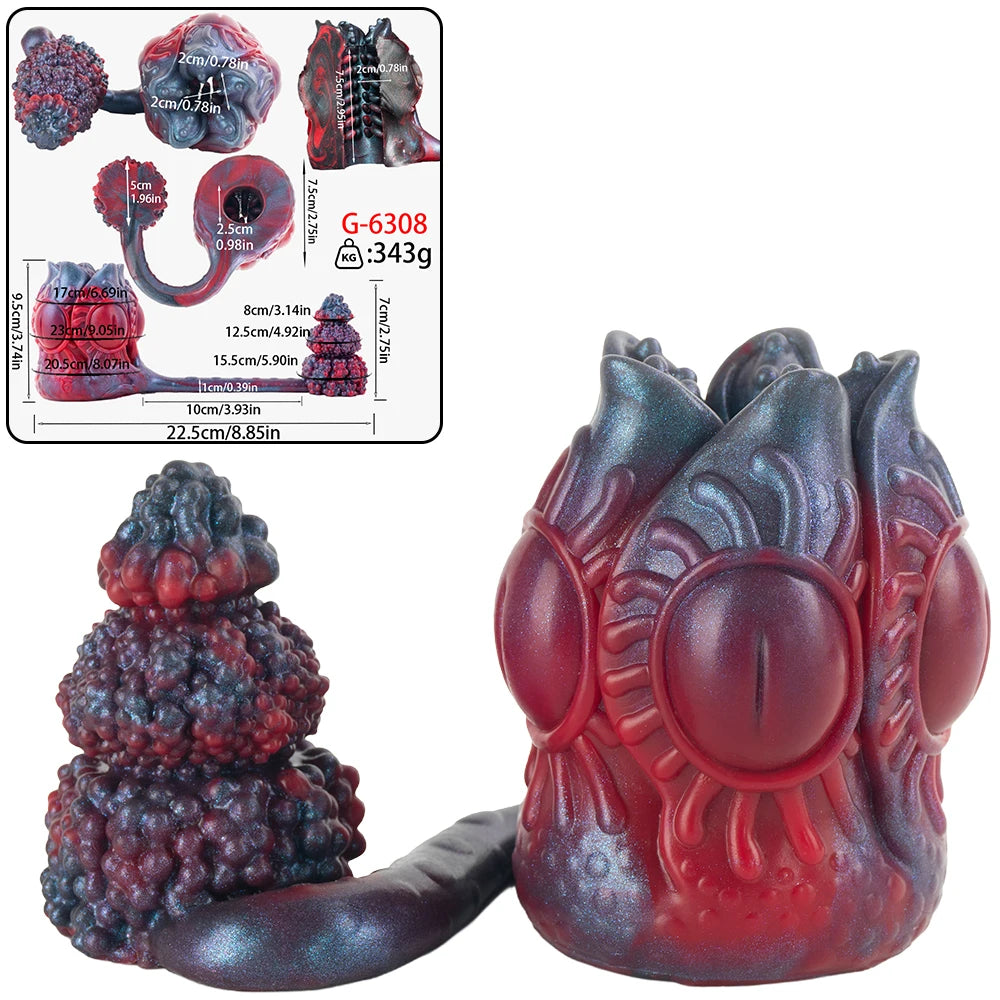 GEEBA Alien Monster Male Masturbator Fantasy Beast Manaul Stroker Realistic Vagina Silicone Pocket Pussy Adult Onahole Sex Toys