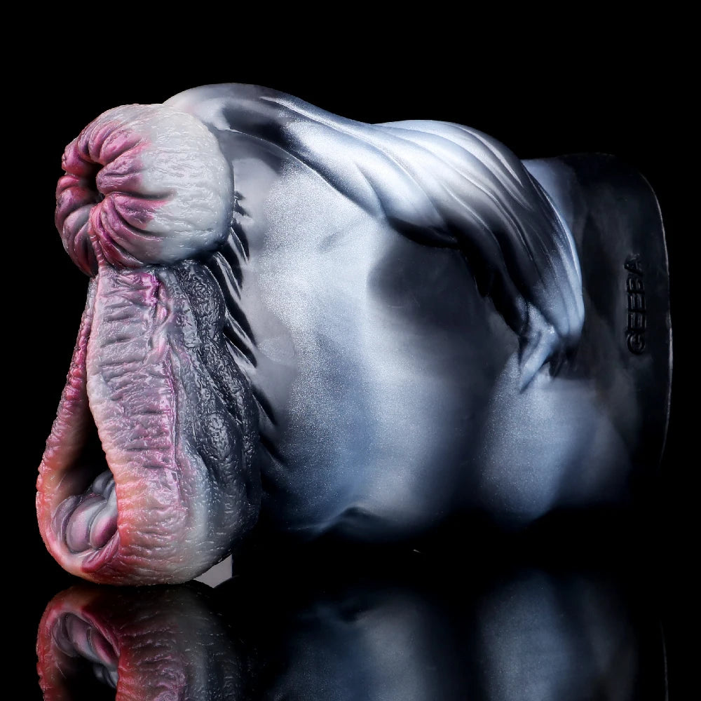 SMMQ Animal Horse Dual Channel Masturbator Soft Silicone Onahole For Male Cock Massage Realistic Pussy Pocket Fetish Sex Toy