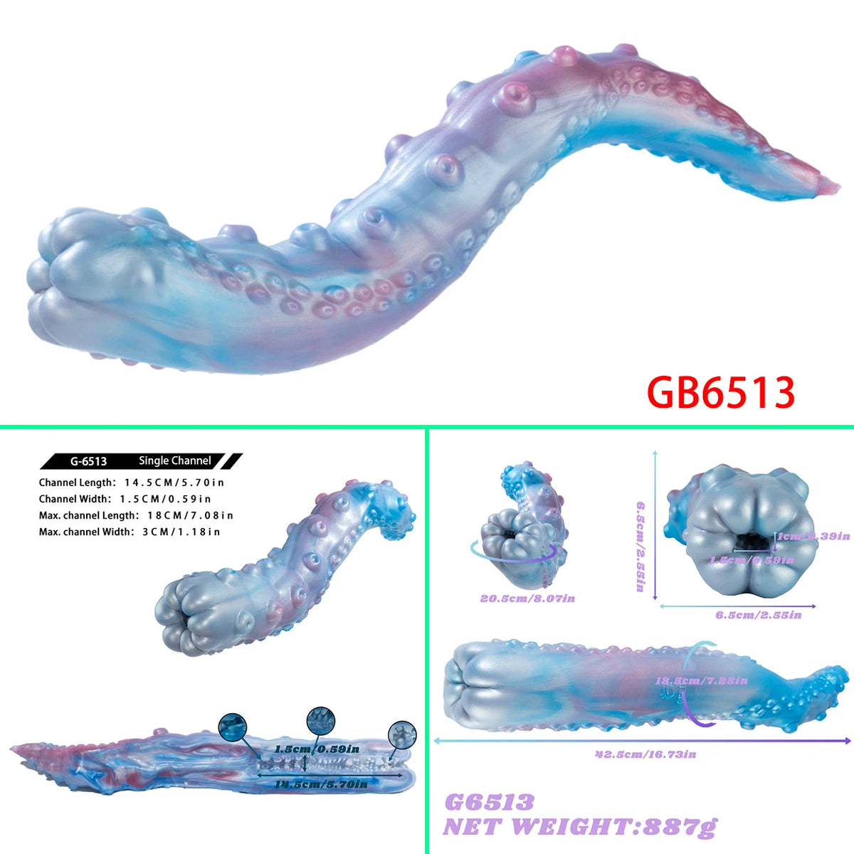 GEEBA 7.09in Fantasy Male Masturbator Single Channel Silicone Men Masturbation Sleeve Pocket Pussy Onahole Adult Sex Toys Store