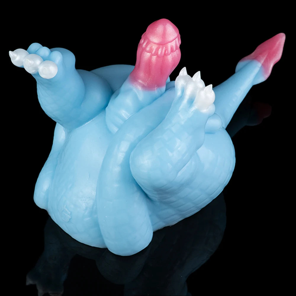 GEEBA Fantasy Monster Dildo 2 in 1 Male Masturbator Futa Dragon Pocket Pussy Onahole Artificial Vagina Anal Plug Sex Toy for Men
