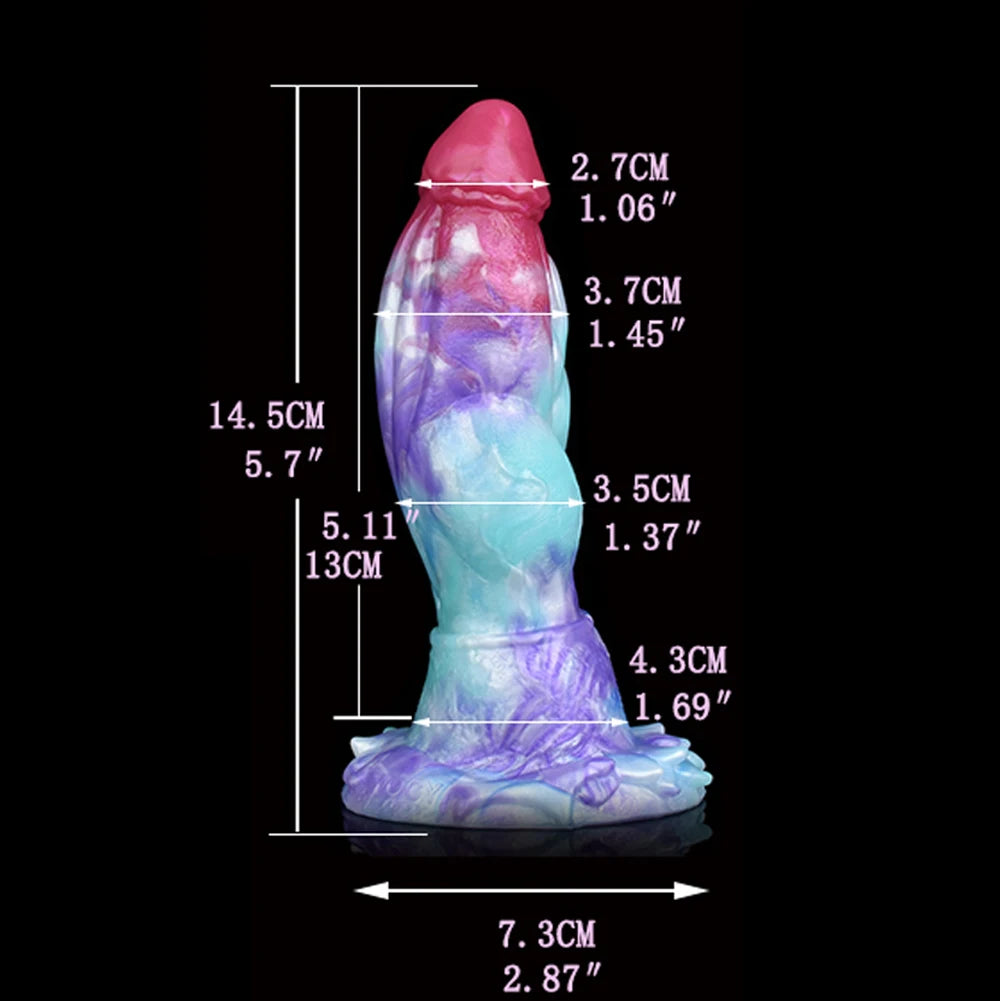 NNSX Fantasy Monster Dildo Anal Plug for Men Women & Couples Intricate Textured Details for Enhanced Stimulation Adult Toy
