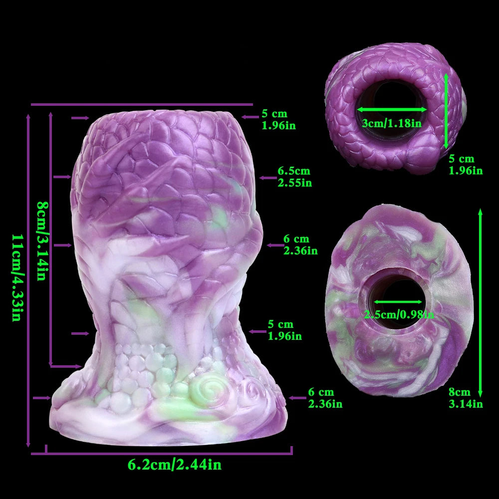 LUUK Realistic Dragon Pussy Sex Toy Men Masturbator Two Channel Silicone Dragon Butt Pussy Stroker For Men Aritificial Vagina